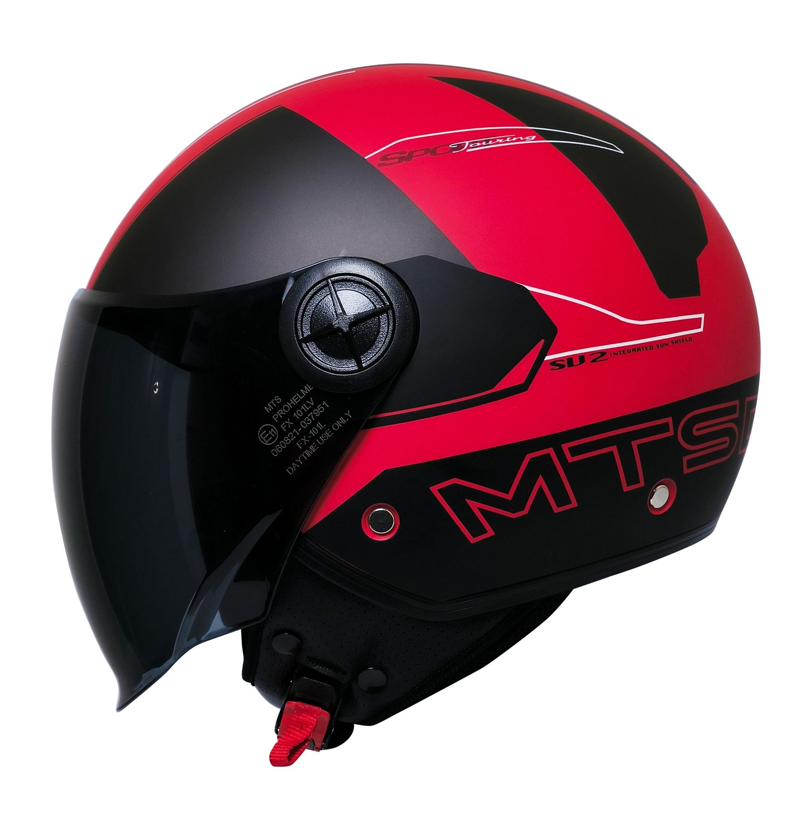 MTS FX-101 DESIGN RED YARIM KASK