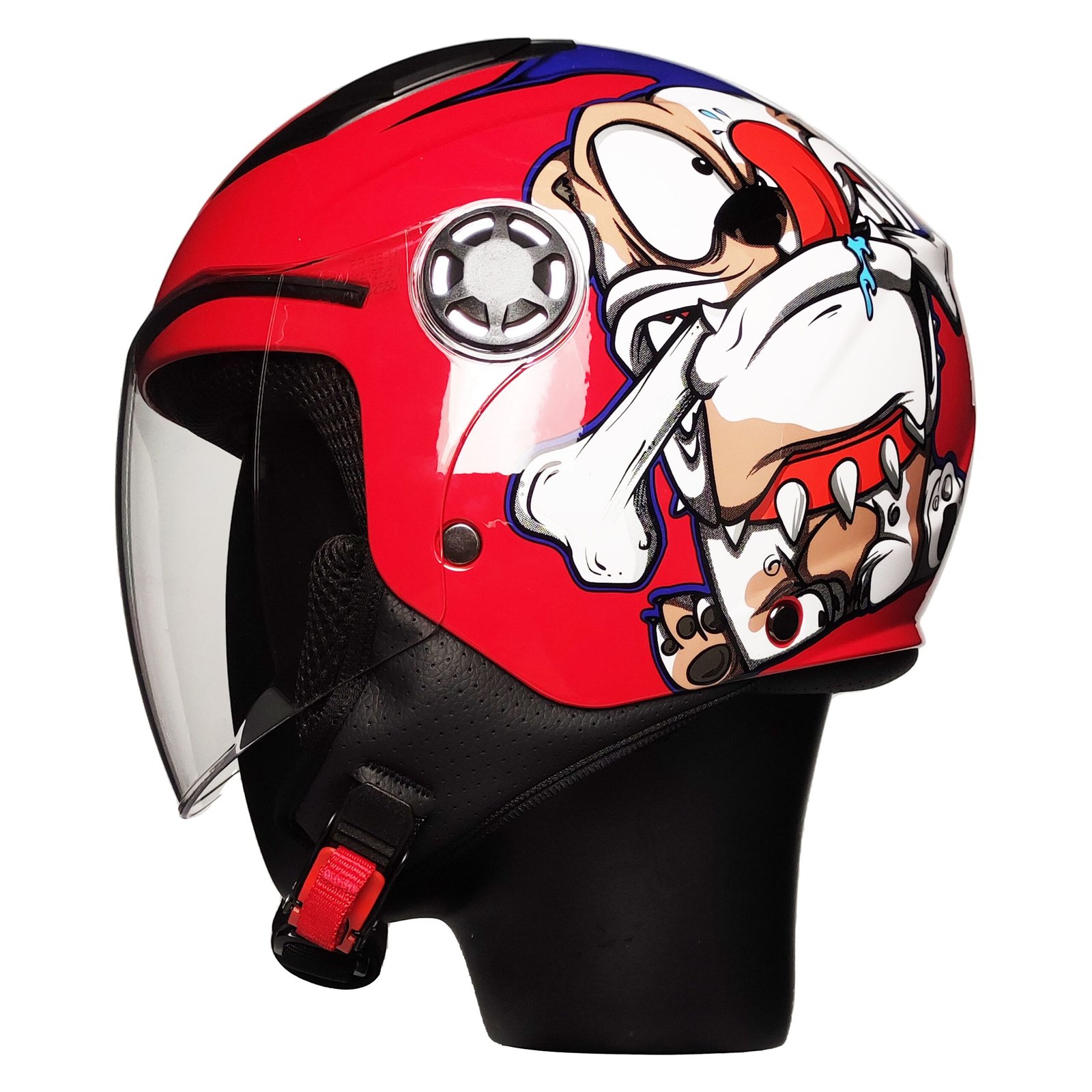 FREE-M FR-215 Çocuk Yarım Kask DOG RED