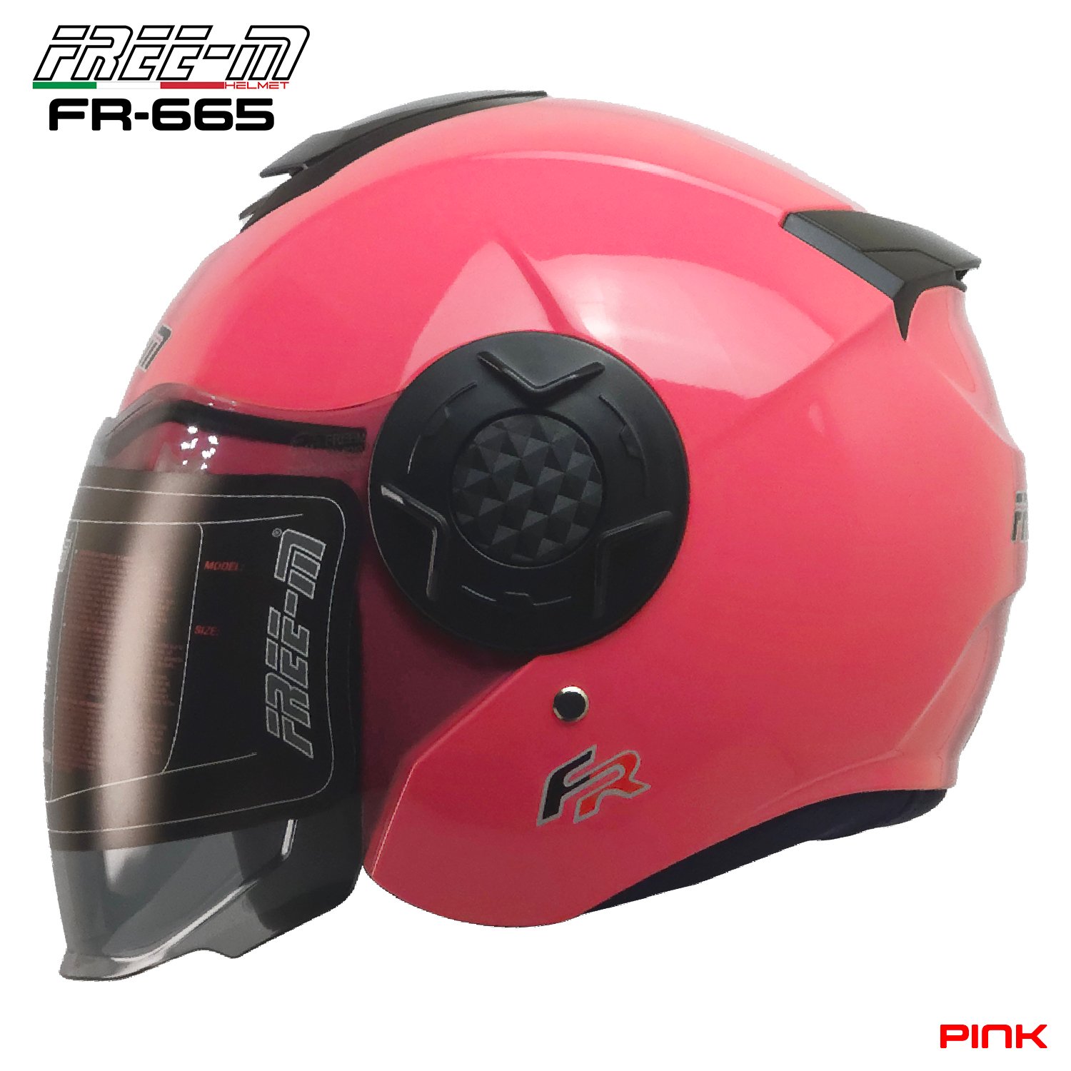 FREE-M FR-665 YARIM KASK PİNK