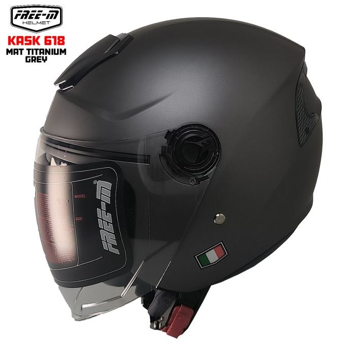 FREE-M YA-665VR YARIM KASK MAT TITANIUM