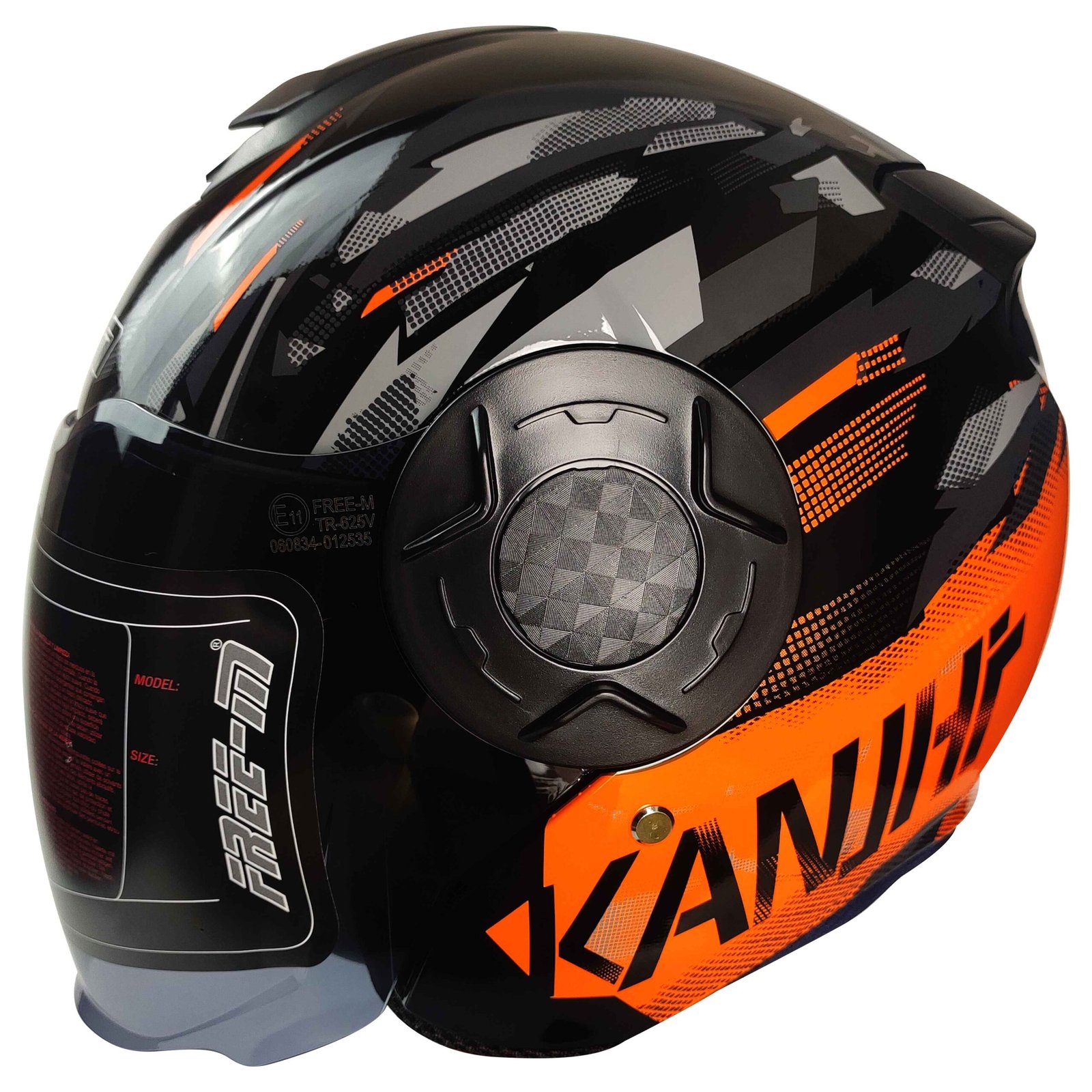 FREE-M FR-665 Yarım Kask ORANGE