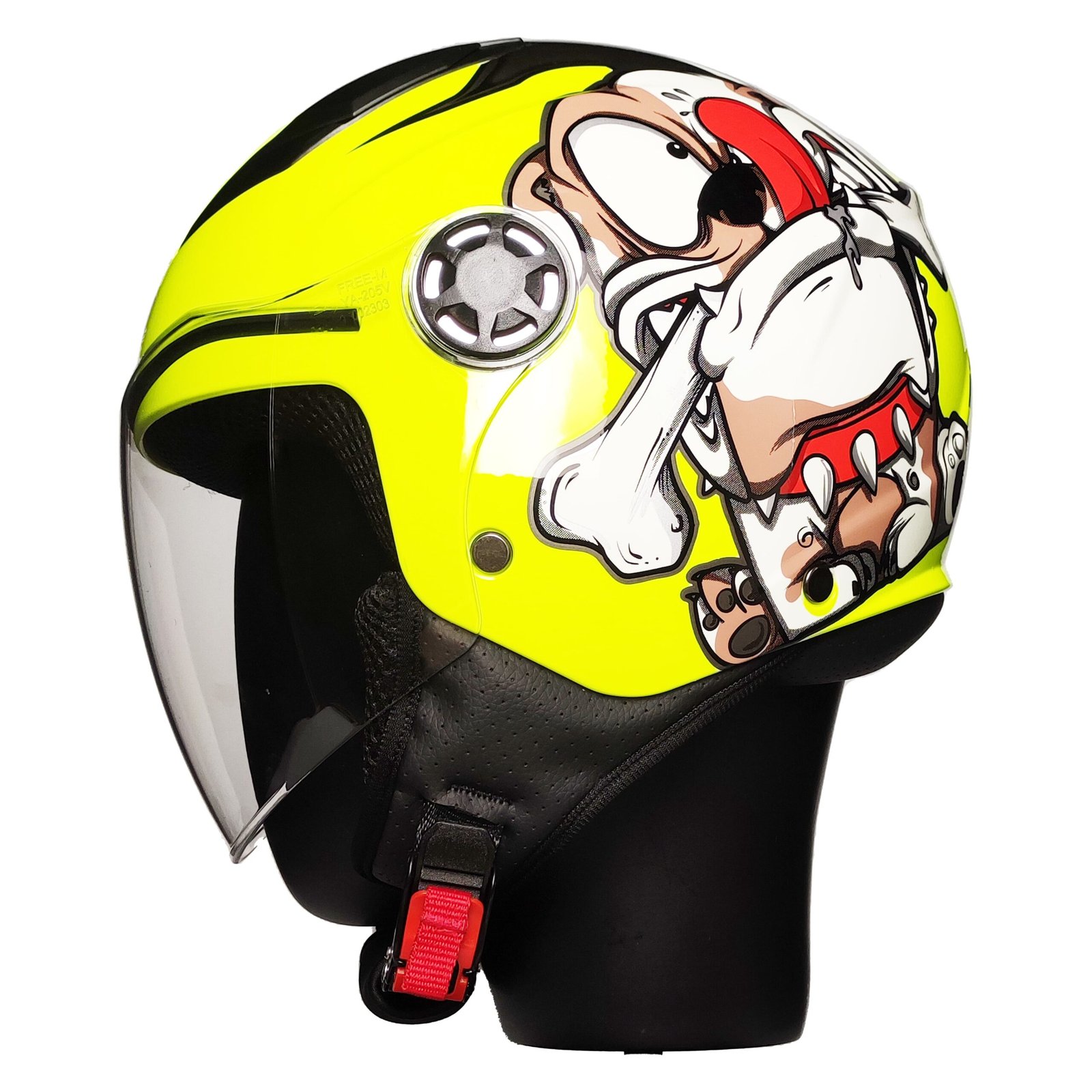 FREE-M FR-215 Çocuk Yarım Kask DOG YELLOW