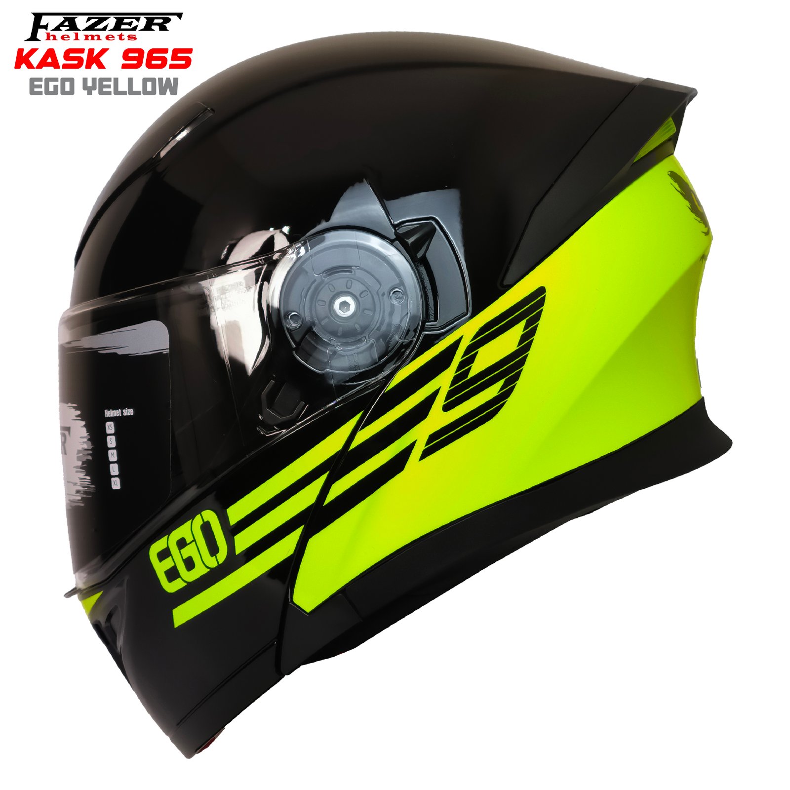 FAZER HELMETS KASK 965 EGO YELLOW